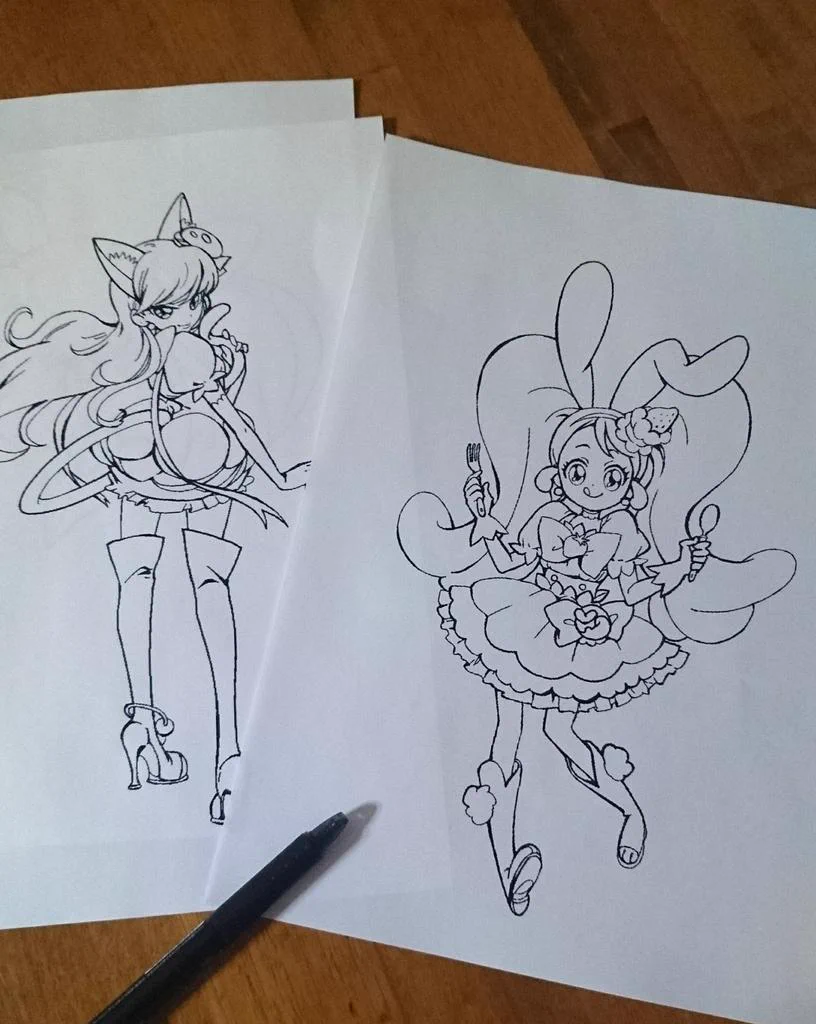 素敵な人だねｗ塗り絵がなくて泣いてた女の子に書いた塗り絵が本格的すぎるｗｗ