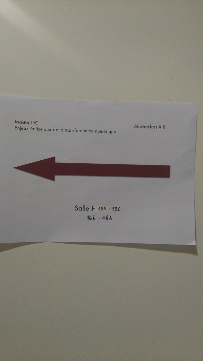 master_iec's tweet image. À 16h, #JulietteHueber vient nous parler de l&apos;#ÉditionScientifiquePublique. Rdv salle F135-136 ! #MasterclassIEC @Invisu @INHA_Fr @CNRS