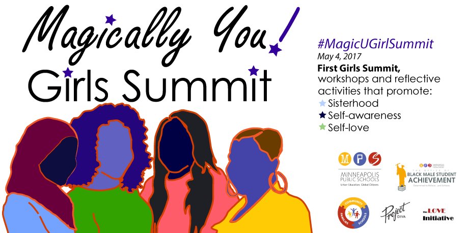Folllow the Magically You! Girls Summit at #MagicUGirlSummit a project of <a href="/MPS_BlackMales/">Dr. Michael V. Walker</a>, <a href="/MPS_OSFCE/">MPS OSFCE</a>, <a href="/projectdivamn/">Project DIVA International</a>, &amp; #theLoveInitiative