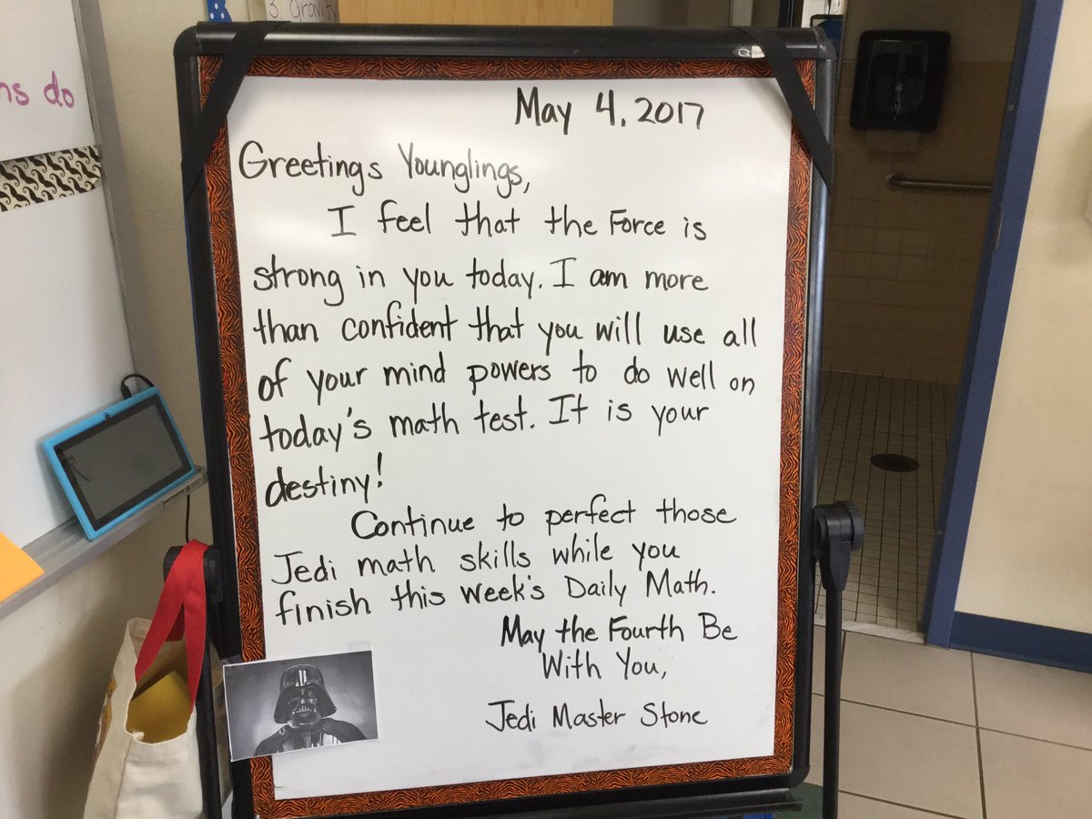 Beth_Stone's tweet photo. My morning message. #StarWars #crepups @CRE_Ridgebacks https://t.co/1fxebxV5iD