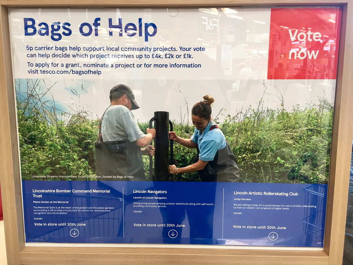 #BagsofHelp is back at Tesco <a href="/LincolnExtra/">LincolnExtra</a>. Get your blue token when shopping with us and help support the local community