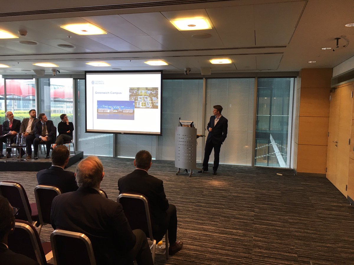 SkanskaUKplc's tweet photo. Michael Flanagan from @UniofGreenwich is now giving the educational perspective on facilities management at #BeyondFM https://t.co/Dtc5V3ipGm