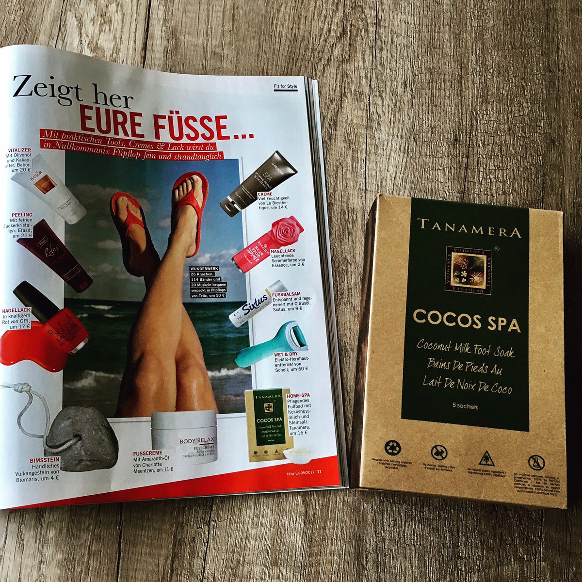 SpaVivent's tweet photo. Zeigt her Eure Füße! 
Danke für die schöne Empfehlung Tanamera Cocos Spa Fußbad  @FitForFun 

Für 5 Anwendungen:  https://t.co/5WtUDbbQue https://t.co/lNU8U9udIE