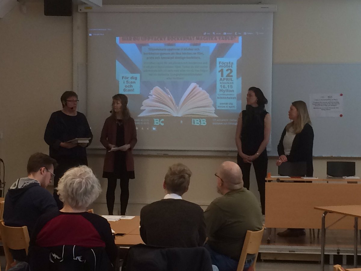 #erfarenhetsutbyte för pilotproj. bibliotek o fritidsgård i #regionenläser Nu berättar Södermöre om sitt samarbete!