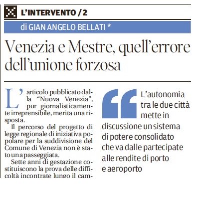 MesVen2citta's tweet photo. #Venezia e #Mestre, quell'errore dell'unione forzosa. Quale futuro ci attende se non si celebrerà il #referendum? https://t.co/v4Q7PAVVpu https://t.co/Up1fqzvI9s