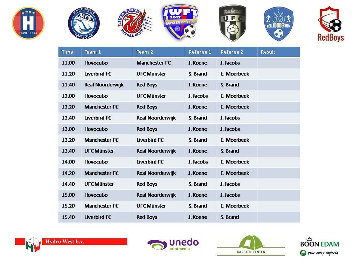 MFC_Futsal's tweet photo. WOMEN'S: @MFCWomensFutsal head to Holland this weekend to compete in the @ZVV_Hovocubo International Tournament. Here are the fixtures. https://t.co/RIYyU66b48