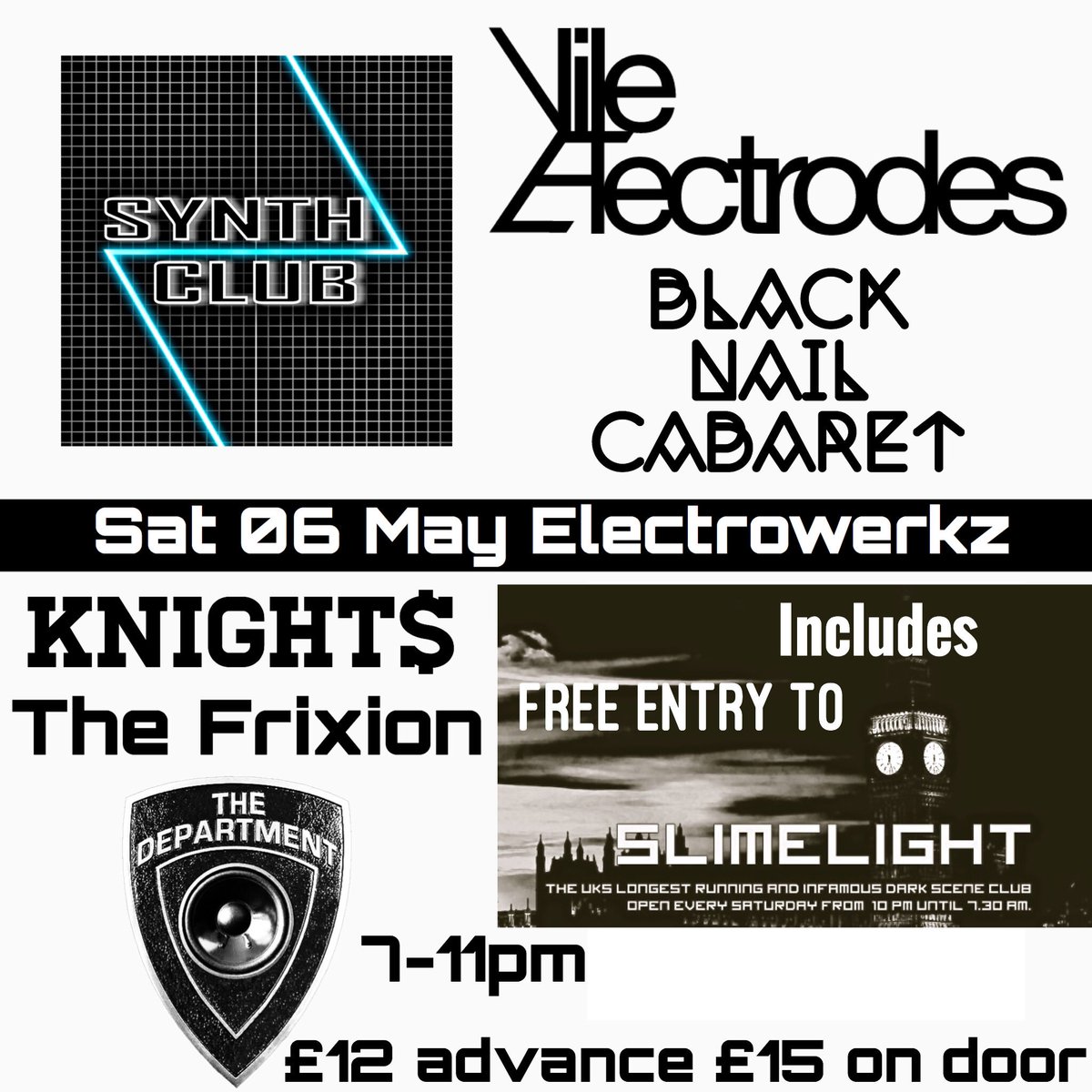 DepartmentThe's tweet image. We're opening this cool show 7pm Saturday night  with a brand new song! Tickets wegottickets.com/event/393488 FREE entry to Slimelight after 11pm