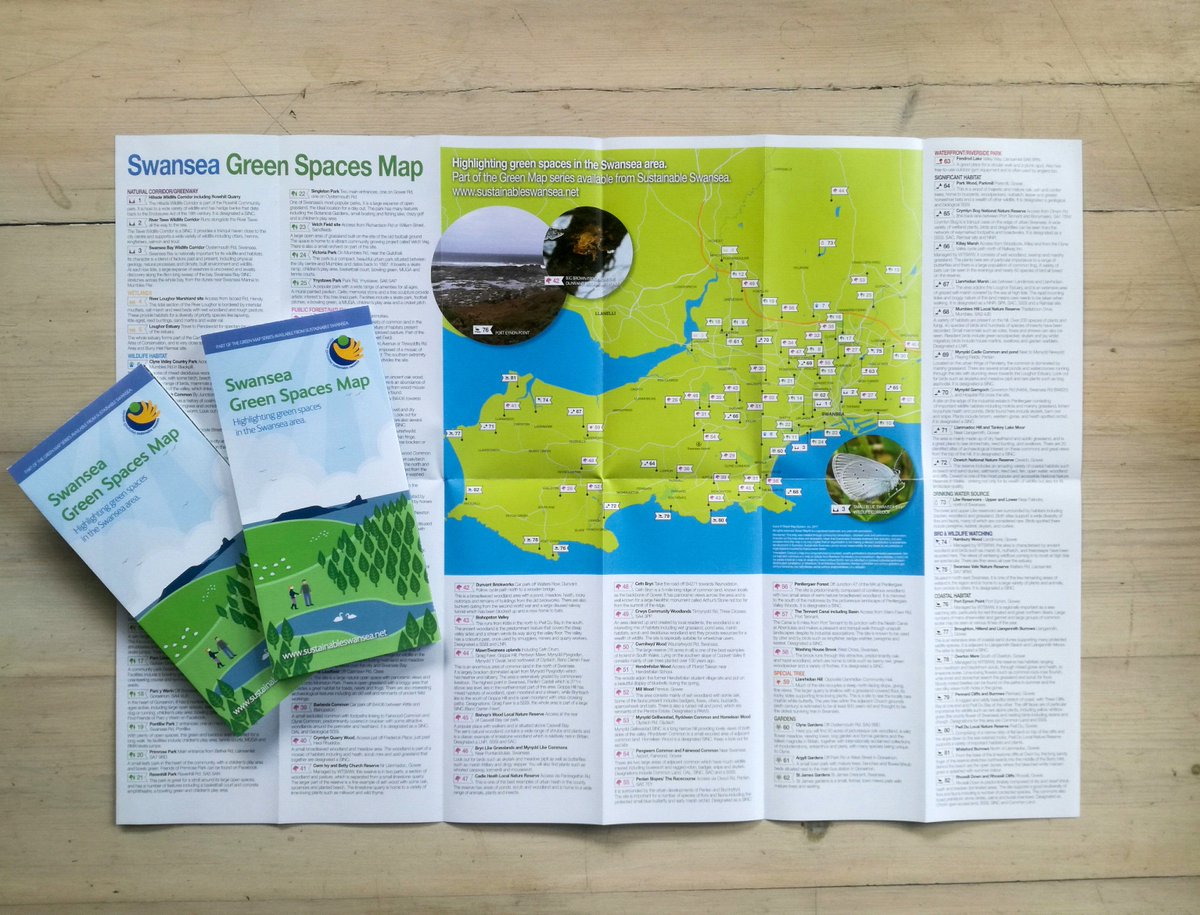 ridlerwebster1's tweet photo. The most recent Green Map we designed for @EnvCentre in Swansea, showing all of the green spaces in Swansea. https://t.co/IhE4yyChdS