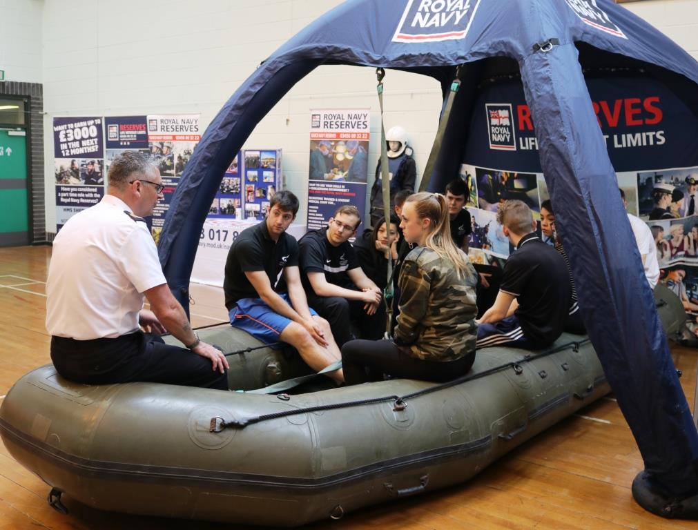 DerbycollegePS's tweet photo. #DC_trips to @HMSSherwood A great day learning about careers in the Navy @RNJobsUK @east_mids_rfca ⚓️⚓️#DC_enrichment https://t.co/UPWCg1Pm9I