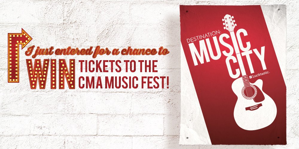 ginnygingin33's tweet photo. I get to see famous country stars if I win Destination: Music City! https://t.co/Rcd98GPfrs https://t.co/n18mSkntp9