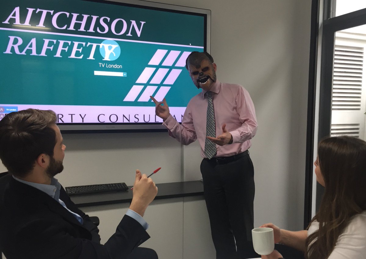 ARGrp's tweet image. #StarWarsDay #Maythe4th Very productive meeting at our London office this morning... 'Chew'ing over some new ideas...