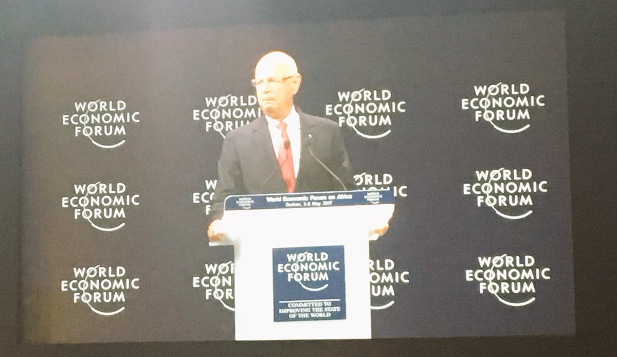 DarShapers's tweet photo. @wef chairman Prof.Klaus Schwab offically opens the #WEFAfrica 2017.#shapers17 #shapersaf @AfricaWeShape https://t.co/CfezqaGDpS