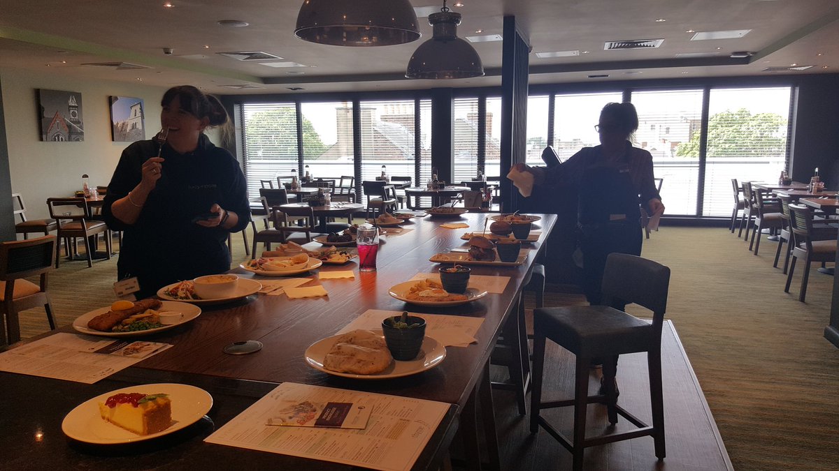 Thank you cheltenham city centre for showing me your new menu good luck with the launch @Hinson_Yates <a href="/SolusWestMids/">Solus West Midlands</a> #thymetothrive #newmenu
