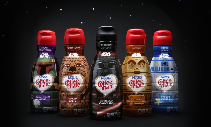 EasyfairsPackUK's tweet photo. The force was with @Coffee_mate with this limited edition range! #PACK2017 #StarWars #StarWarsDay #StarWarspackaging #MayThe4thBeWithYou https://t.co/tqVHRVNdcO