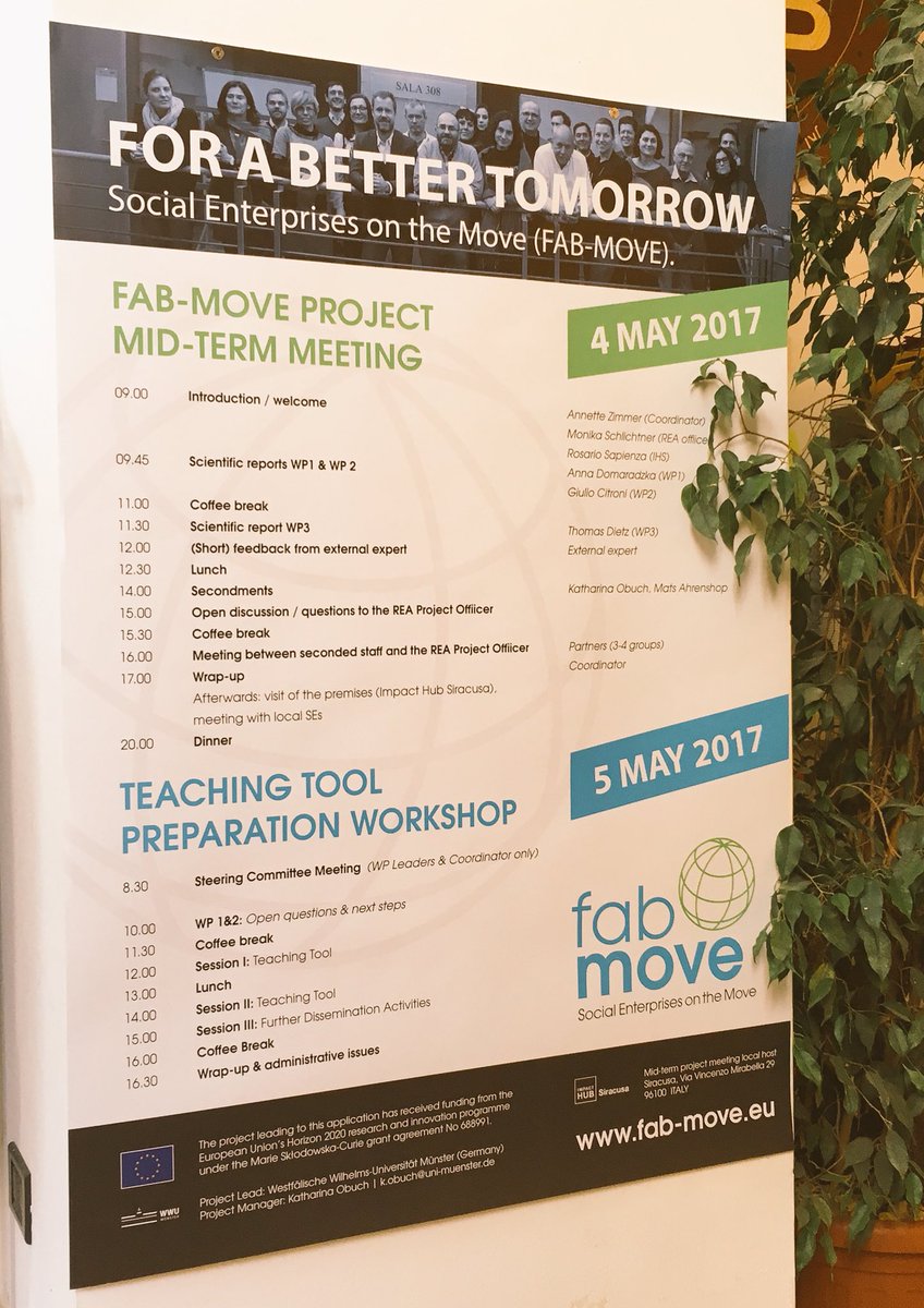 commongroundppl's tweet photo. #FabMove mid-term meeting #socent on the move for a better tomorrow @HubSiracusa #horizon2020 https://t.co/MUheJOrvsL