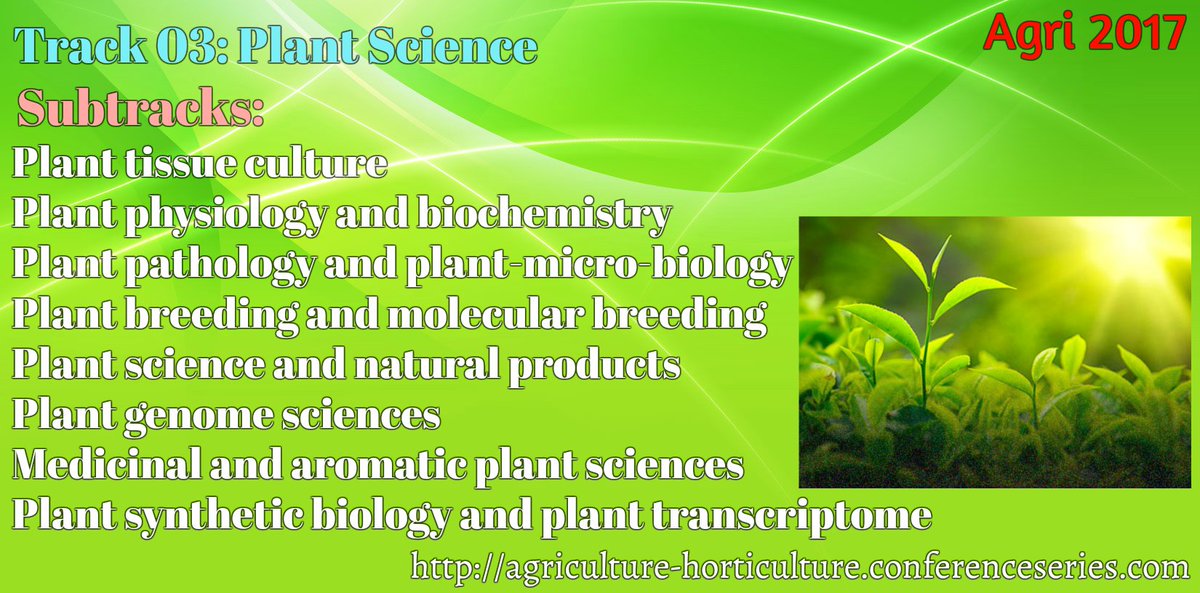 AgricultreConf's tweet photo. 10th #International #Conference on
#Agriculture & #Horticulture
#Tracks & #Subtracks
Submit your abstract @
https://t.co/dR8ThVTDdw https://t.co/MgJ1J543FK