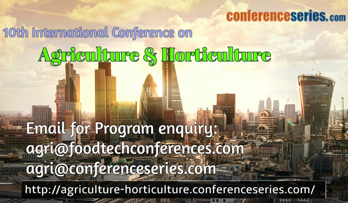 AgricultreConf's tweet photo. 10th #International #Conference on
#Agriculture & #Horticulture
#Tracks & #Subtracks
Submit your abstract @
https://t.co/dR8ThVTDdw https://t.co/MgJ1J543FK