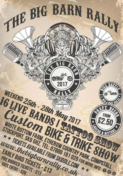 Our next show on May 27th! If you like Motorbikes and tattoos, this is one for you!