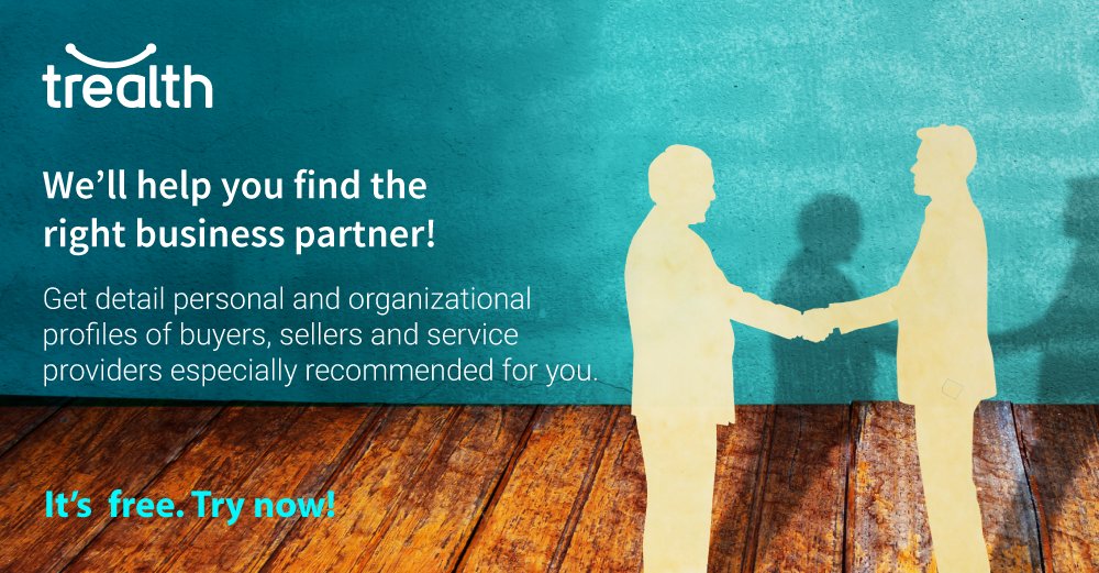 TrealthInc's tweet image. trealth.com -- We’ll help you find the right business partner!