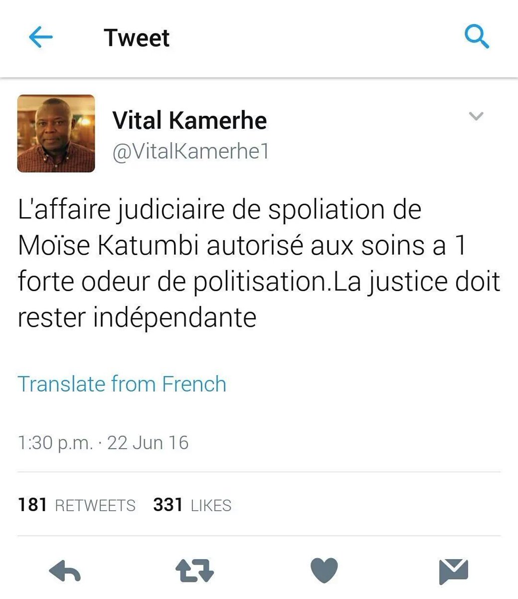abelamundala's tweet photo. L'innoncence de @moise_katumbi n'a pas commencé avec la #Cenco, le partenaire de la #MP @VitalKamerhe1 en #Juin2016! https://t.co/mzIzQlrSTp