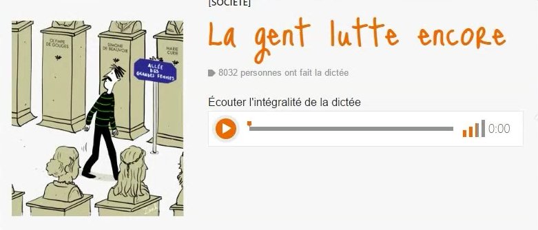 TV5MONDE's tweet photo. Écrit-on "entre autre" ou "entre autres" ? 
Testez votre orthographe avec cette dictée sur les droits des femmes https://t.co/14gbJKzTmO https://t.co/tL2RbRfHdq