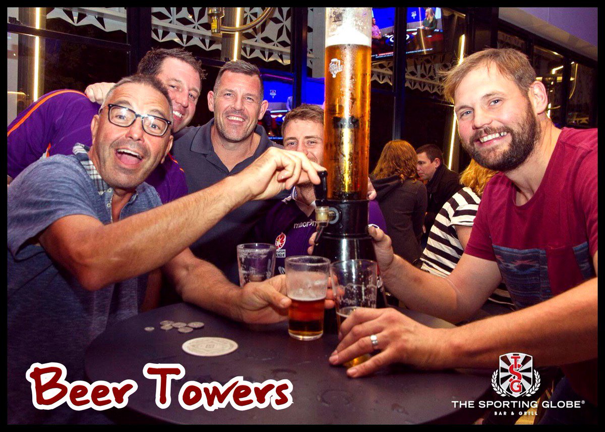 aussiebeertubes's tweet photo. Happy patrons enjoying our 'Beer Tubes' at the @Sporting_Globe. Australia's premium Sports Bars! #beertube #beertower #sportingglobe #fun https://t.co/NDChqYMzzn