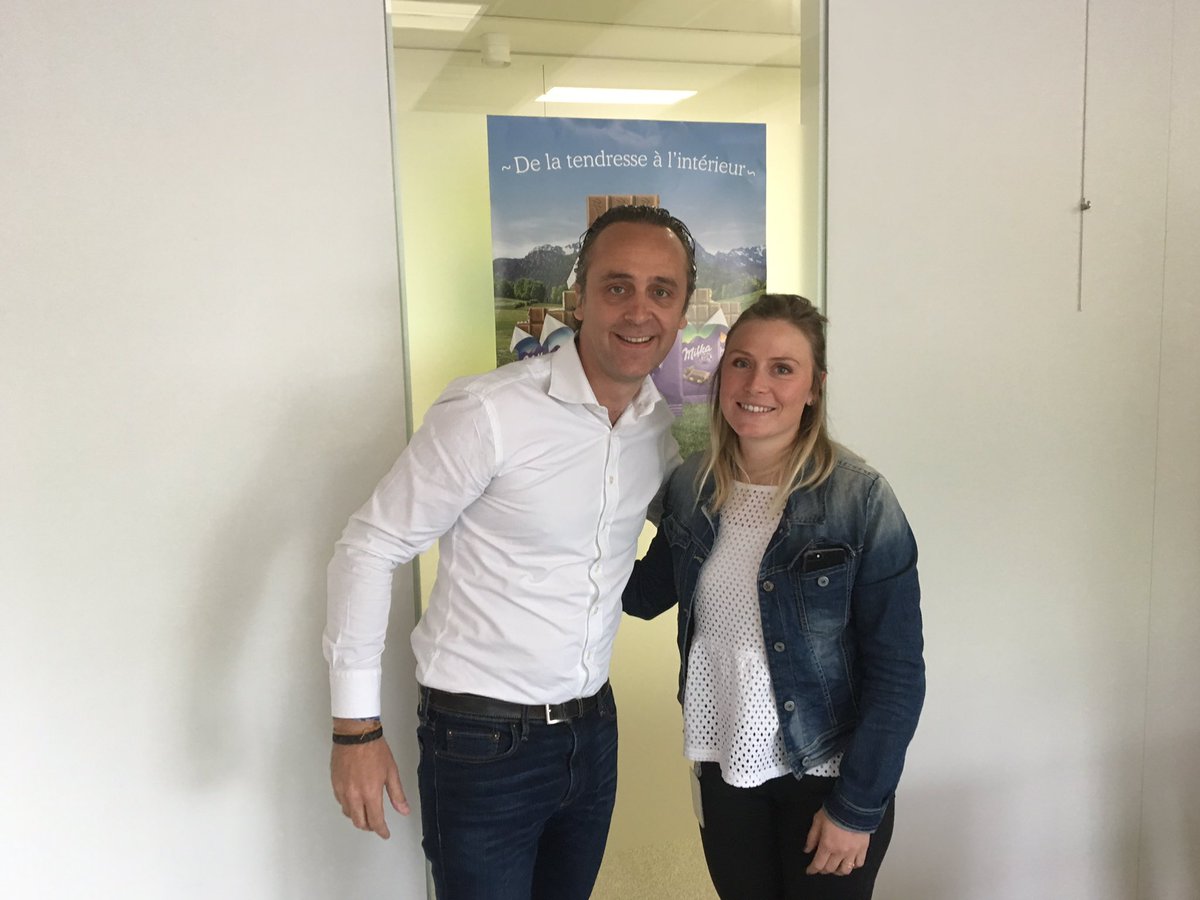 MathiasDosne's tweet photo. #tessaworley etait chez nous aujourd hui pour parler de compétition ! #jo2018 #mondelez https://t.co/qhlhZazEMi