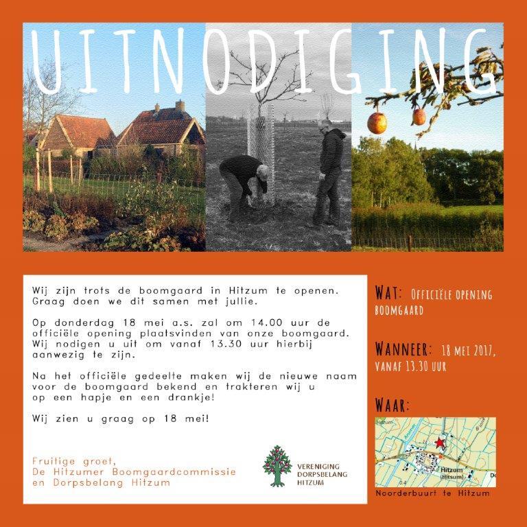 Hitzum's tweet photo. Officiële opening Boomgaard: 18 mei vanaf 13.30 uur https://t.co/aUofUnxUTp https://t.co/URV9MmDuah
