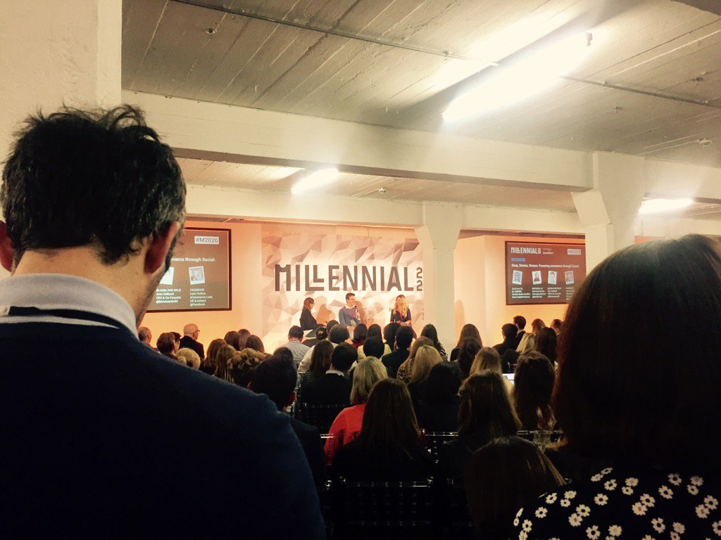 FUTRGroup's tweet photo. @facebook @BloomandWild @BirchboxUK with a packed session on Snap, Stories, Stream. Powering commerce.  #M2020 https://t.co/P09oAVzMex
