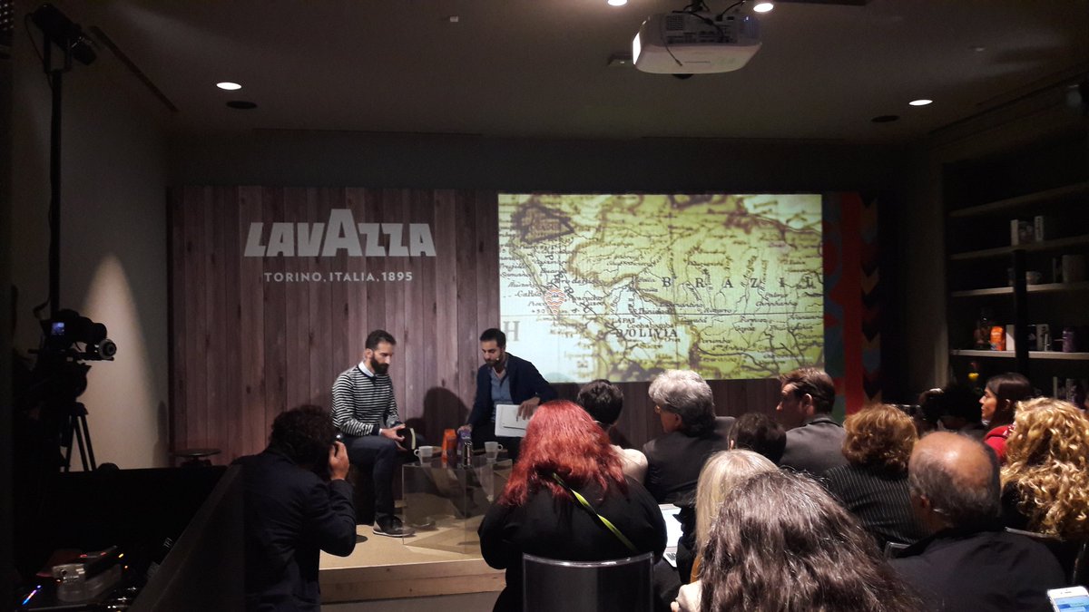 Emmetiellegi's tweet photo. #singleorigin #lavazza @matteocaccia @AlexBellini1 inizia il viaggio a journey in every cup #boutek #Milano https://t.co/ndEmY2wAE4