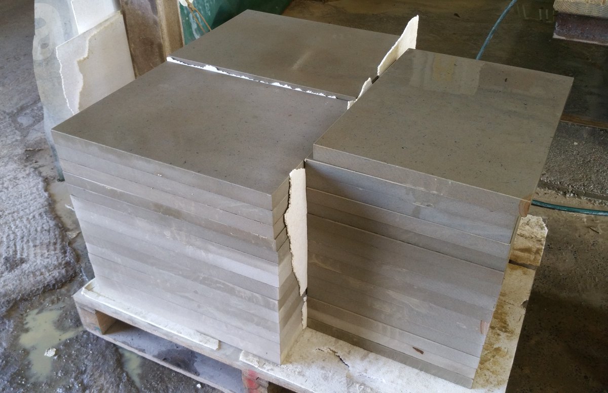 Another job almost completed! #Yorkstone flags heading down south. Made to order and produced on site.