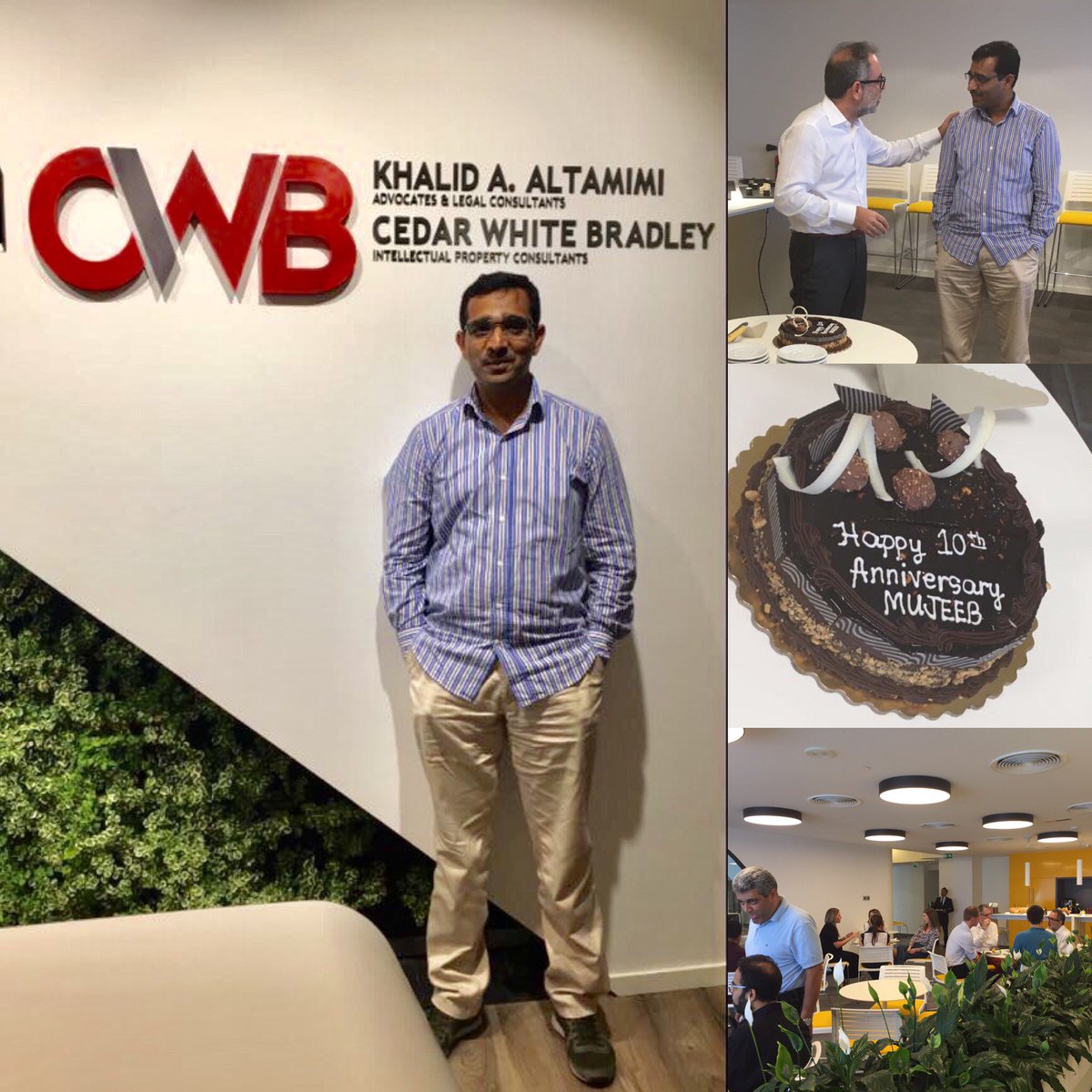 CWBLegal's tweet photo. Congratulations to Mujeeb Rahman who is celebrating 10 years with #CWB today! We wish you many more years of success. #YouAreCWB https://t.co/KEriKrW7w5