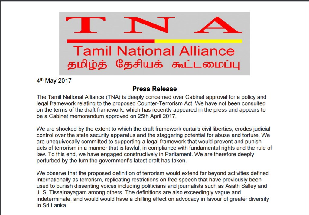 Tnamedia On Twitter Tna Stmt Re Proposed Counter Terrorism Act