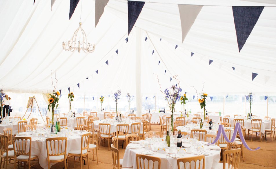 Bunting is the perfect accessory to a marquee. #wedding #suasaturday