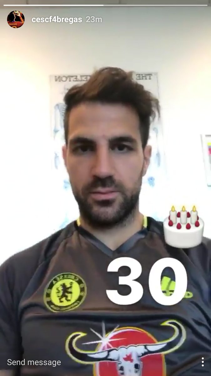 Happy 30th birthday Cesc Fabregas.

He is Buzzing!!! 