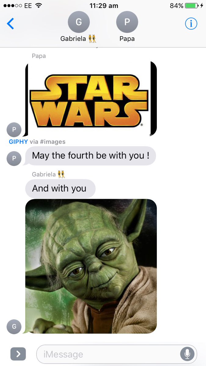 Jade94Rosalia's tweet photo. Family chat this morning @Gabriela__1997 #MayThe4thBeWithYou https://t.co/RNqo1oIfRR