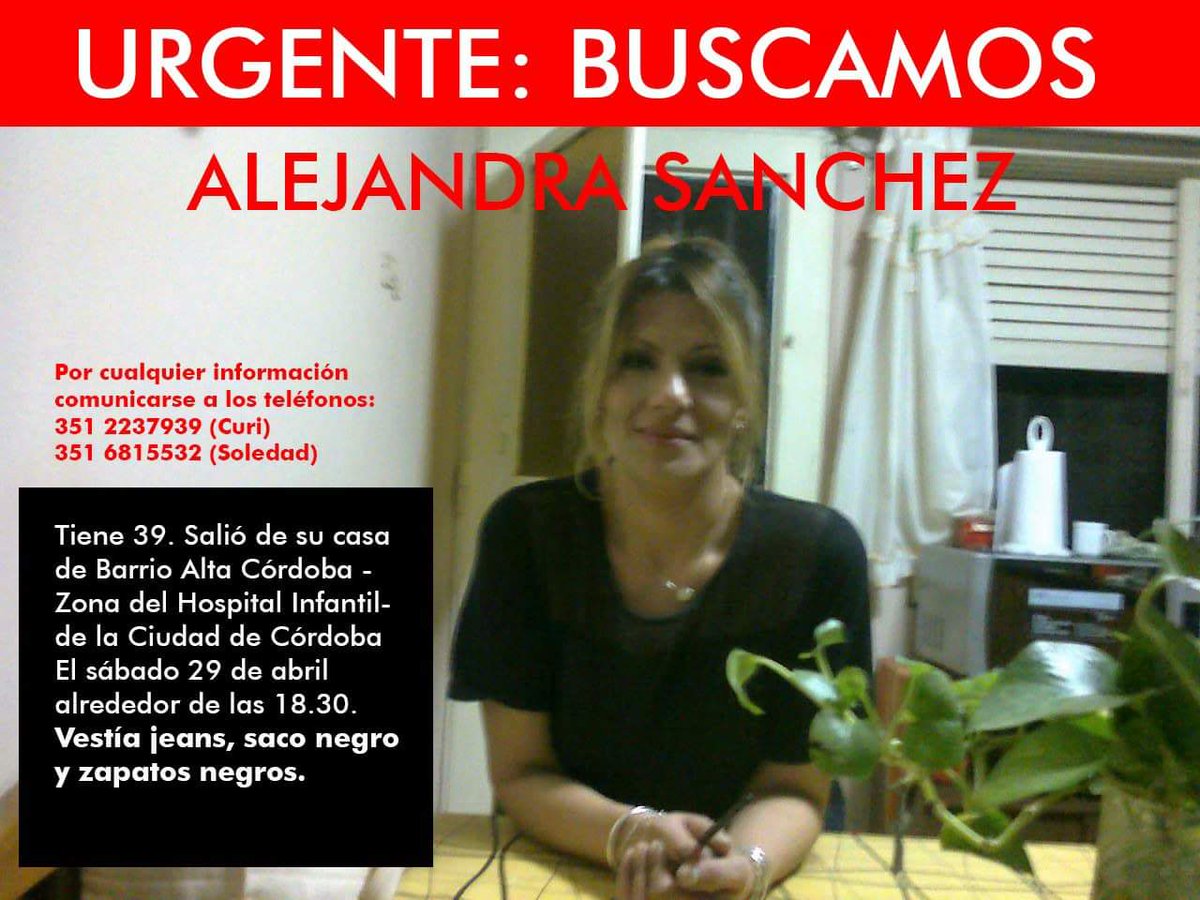 lairo2308's tweet photo. @lajeantonio Buscamos a Alejandra Sánchez!!! Desapareció en Córdoba https://t.co/wo5EZBJwKB
