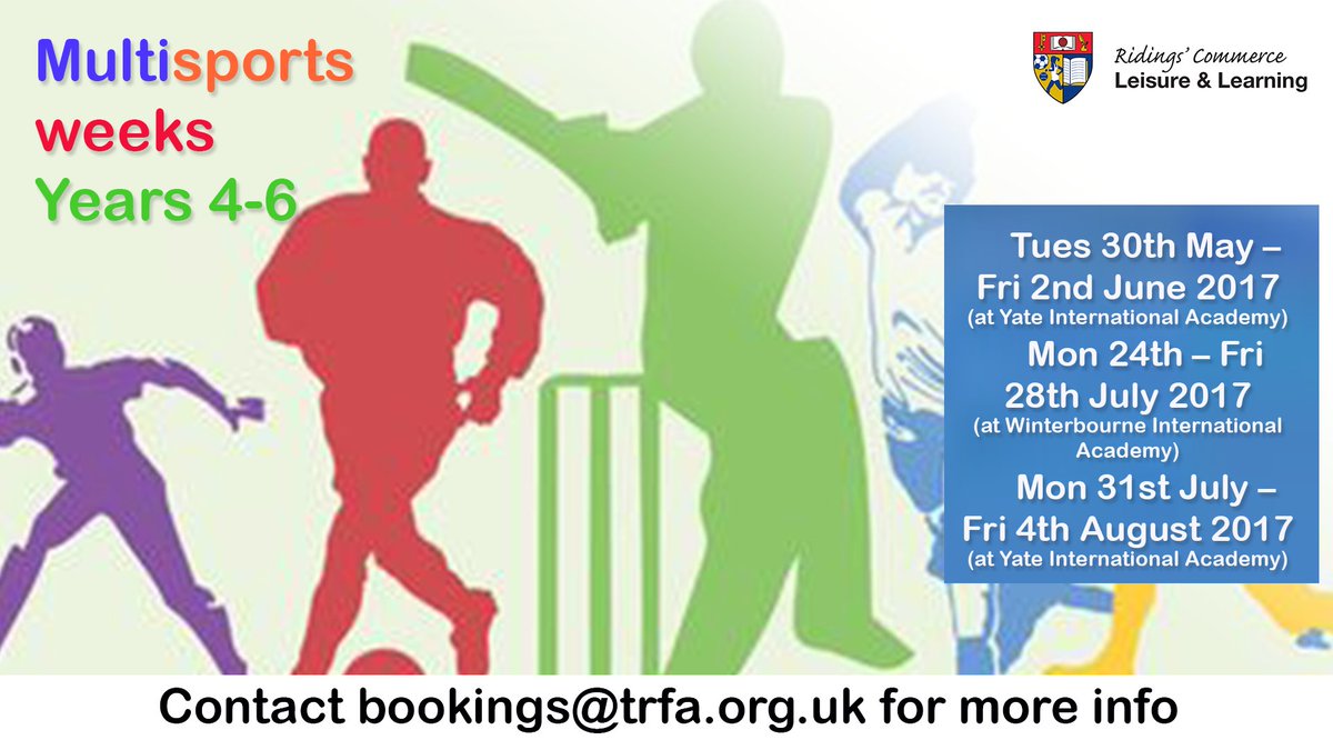 RidingsVIForm's tweet photo. Do you want to keep your child active during the holidays? We are running multi-sports weeks for ages 8-11 @TRFWIA and @TRFYIA https://t.co/IvLNOviZfN