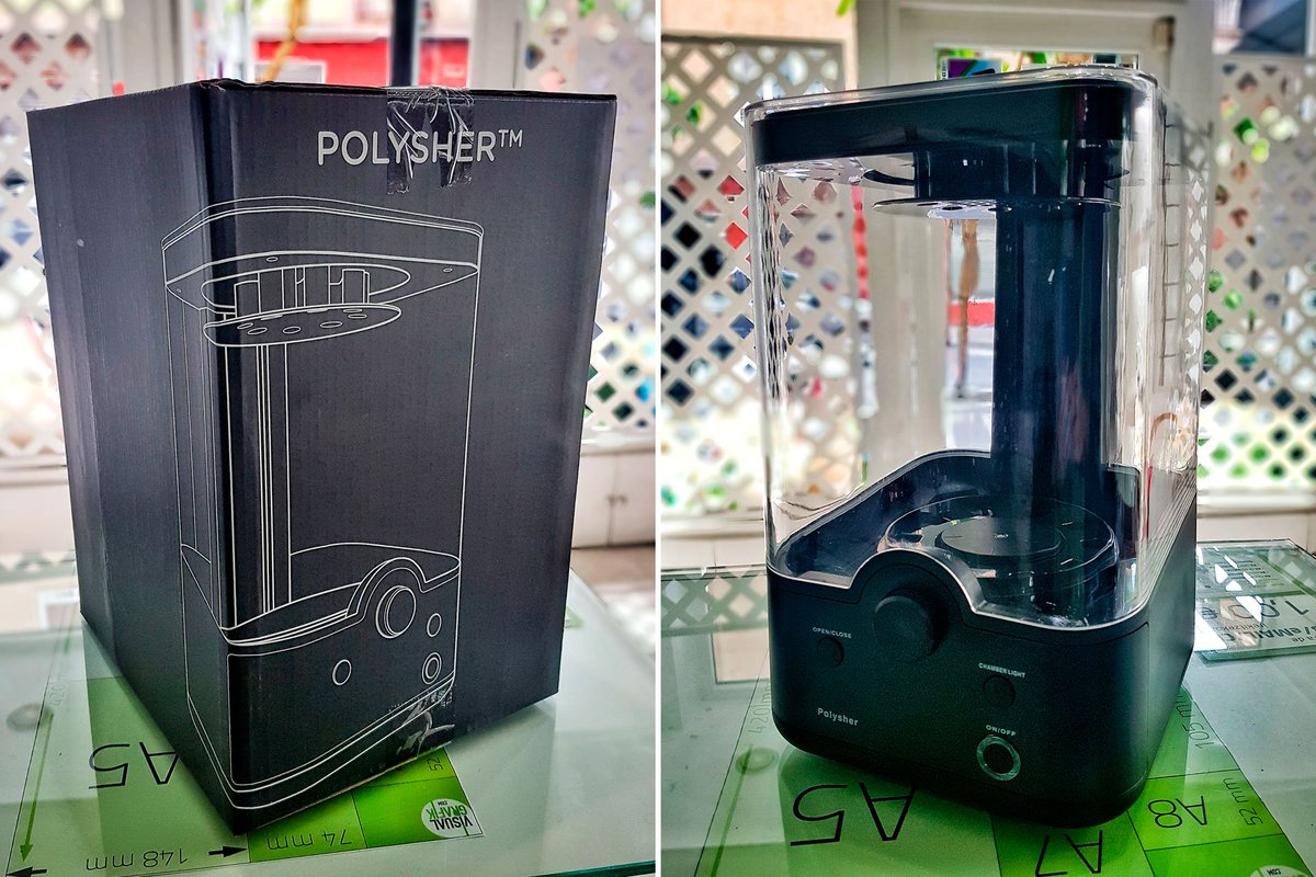 VisualGrafik's tweet image. Acaba de llegarnos el #Polysher, pulidor de piezas de #Impresion3D realizadas con #Polysmooth de @Polymaker_3D 
#3Dprinting