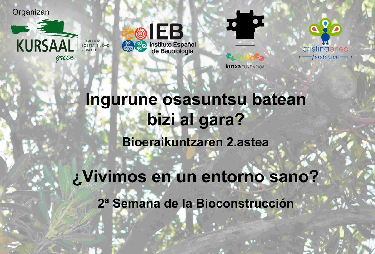grupokursaal's tweet photo. 2ª Semana de la Bioconstrucción 15-20 mayo. 

¡Conferencias y talleres gratuitos!

Inscripción asistencia a taller: https://t.co/b1TGCIBgwL https://t.co/tmSe2Vez0F