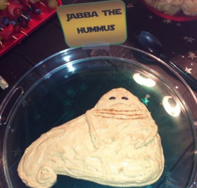 Carrot sticks at the ready! We love this Jabba the Houmous idea. Try ours with crunchy veg bit.ly/2qIocsD #maythefourthbewithyou