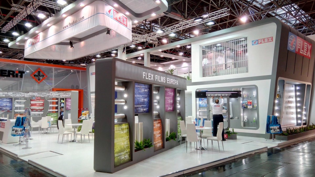 booth_construct's tweet image. Flex successfully unveils its innovation at Interpack 2017 with a flawless trade show stand. #interpack17 #event #tradeshow @interpack2017