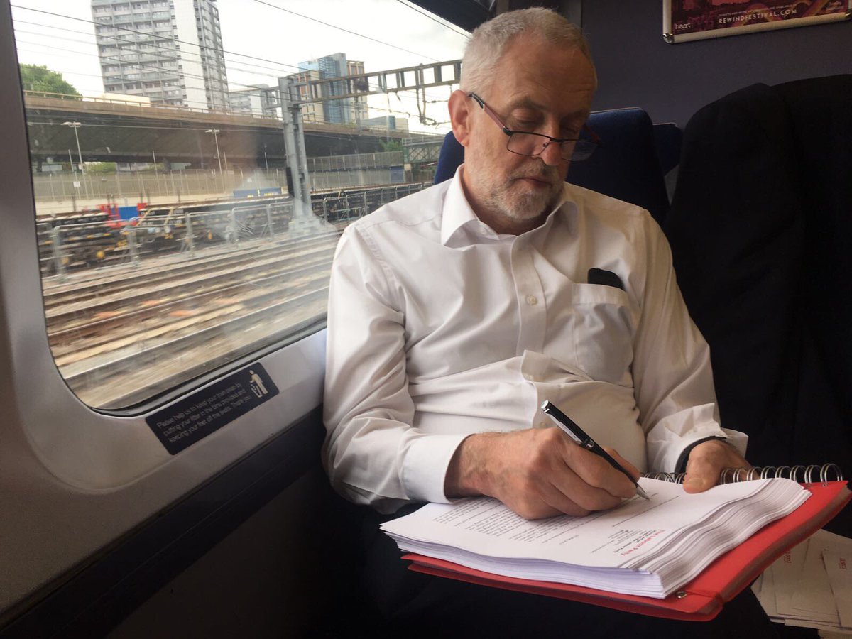 ToryFibs's tweet photo. Authenticity. Even amidst the madness of the General Election Jeremy Corbyn takes out the time to sign his own letters. Hardworking leader. https://t.co/CZfOXzWMkY