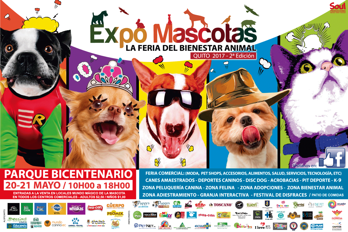 #LaFeriadeMascotasMasImportanteDelPaís #SegundaEdición
Evento Oficial: facebook.com/events/1928170…
Video Oficial: youtube.com/watch?v=rEd22i…