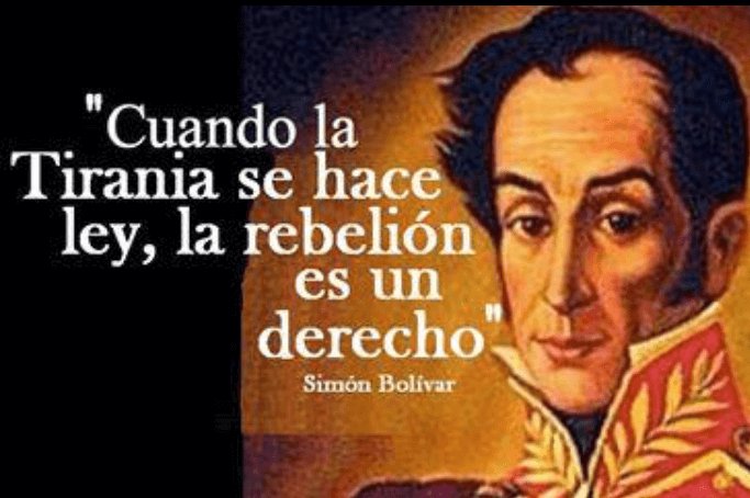#BuenosDías Bajo la dictadura ¿Quién puede hablar de Libertad?. Simón Bolívar #Frases