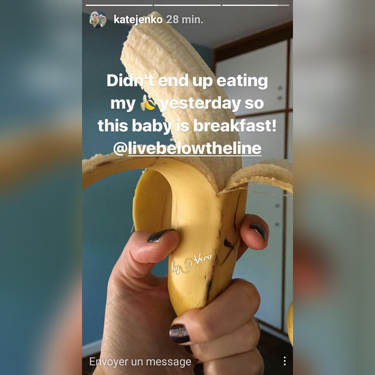 vero3168's tweet photo. Kate's #IGstory🍌 
#breakfast #banana ️#changeisonthemenu #lbl2017 #endpoverty #katejenko
Pls donate if u can..link in her bio 👍 https://t.co/1ku52X2Jm7