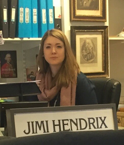 ClaireHHL's tweet photo. Today it appears I am representing as @HandelHendrix as Jimi Hendrix in University Challenge?!?! Imagine that. https://t.co/S7gKSFDxZa