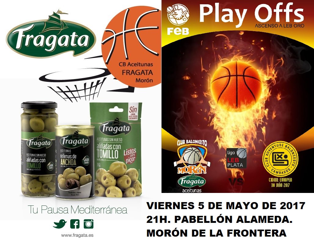 ¡Sorteamos 3 entradas dobles para playoff #LEBPlata! Haz RT y consigue la tuya. Aceitunas Fragata <a href="/cbmoron/">C.B. Morón</a> vs <a href="/xuven/">Xuven Cambados</a>
goo.gl/pLxL9k