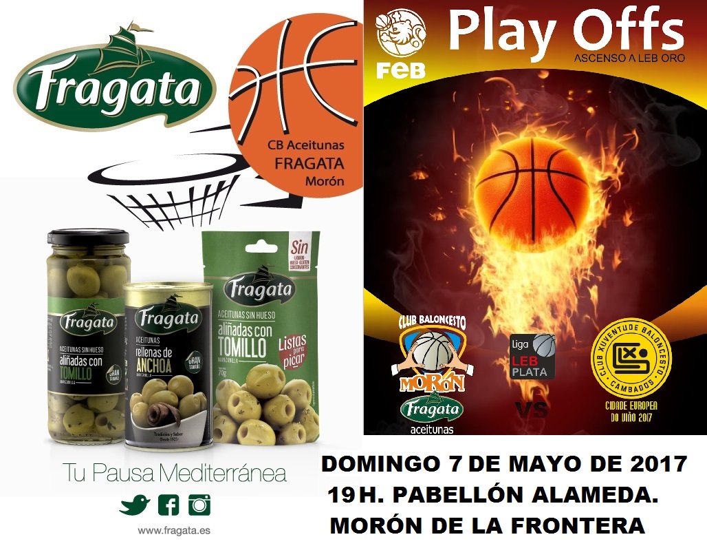 Sorteamos 3 entradas dobles para playoff DOMINGO #LEBPlata! Haz RT y participa! Aceitunas Fragata <a href="/cbmoron/">C.B. Morón</a> vs <a href="/xuven/">Xuven Cambados</a>
goo.gl/pLxL9k