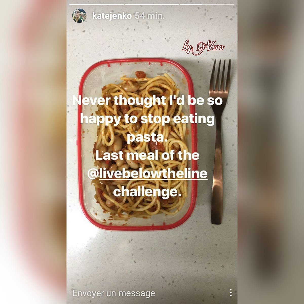 vero3168's tweet photo. Kate's #IGstory  
#pasta #changeisonthemenu #lbl2017 #endpoverty #katejenko
Pls donate if u can..link in her bio 👍 https://t.co/WKfy03V82Q https://t.co/msiOS1C7YP